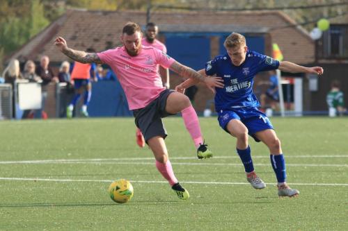 Enfields Billy Bricknell (L) and MArgates Chris Barnard