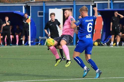 Enfields Billy Bricknell (L) and Margates Ben Swiftx