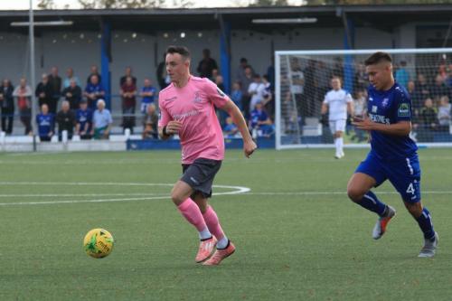 Enfields Brandon Adams (L) and Margates Jordy Robins