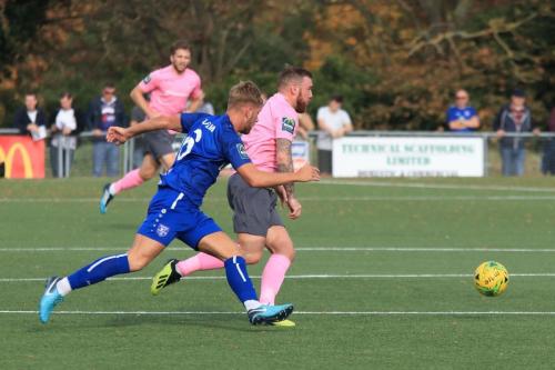 Margates Ben Swift (L) and Enfields Billy Bricknell