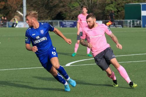 Margates Ben Swift (L) and Enfields Bily Bricknell