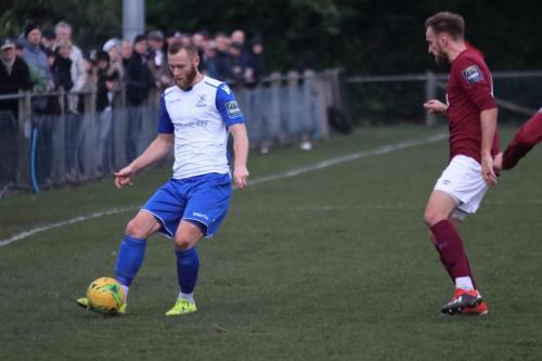 Enfields Sam Hatton (L) and Hendons Lee OLeary