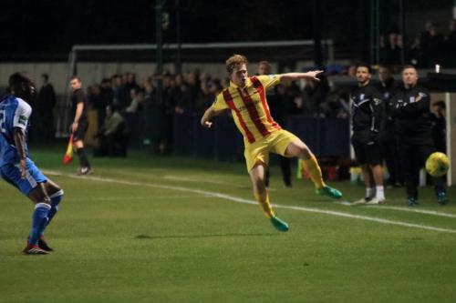 Enfields Aaron Greene cant keep the ball in play