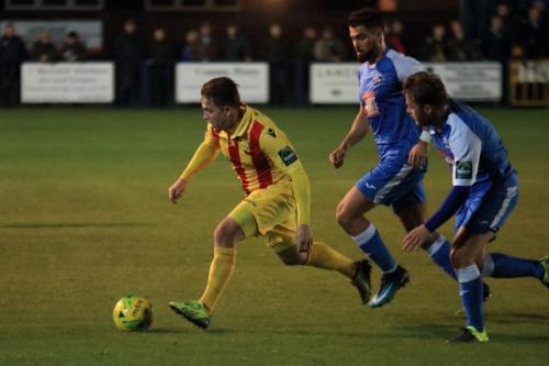 Enfields Lewis Taaffe and Tonbridges Joe Turner and Jack Parter (R)