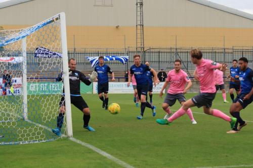 Aaron Greene scores Enfields equalising goalx