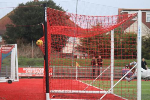 Matt Johnsons long-range shot puts Enfield 2 up immediately after half time