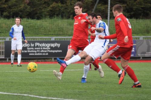 Two minutes after his first goal Matt Johnson scores his second and Enfields third