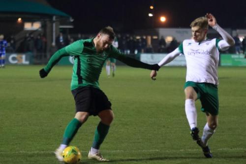 Enfields Billy Bricknell (L) and Bognors Joe Dandyx