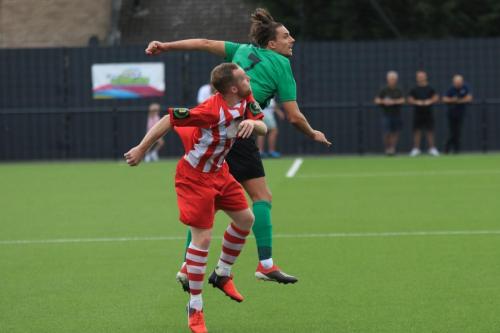 Bowers Tom Stephen (L) and Enfields Sam Youngs