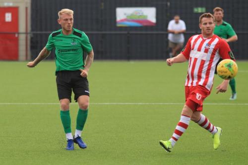 Enfields Ryan Blackman (L) and Bowers David Knight