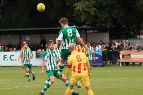 Chichesters Jamie Horncastle heads clear