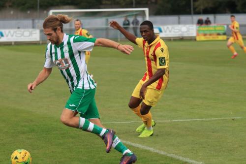 Chichesters Scott Jones (L) and Enfields Ken Charles