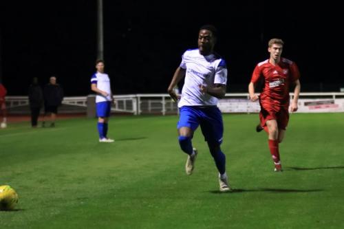 Enfields Samson Esan and Northwoods Chris Gosling (R)