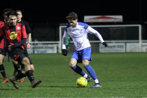 Enfields Josh Urquhart (R) and Lewes Billy Medlock