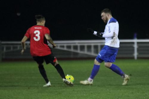 Lewes Leon Redwood (L) and Enfields Billy Bricknell