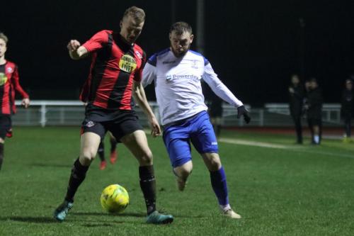 Lewes Tom Day (L) and Enfields Billy Bricknell