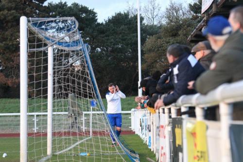 Enfields Billy Bricknell acknowledges the support after being substituted
