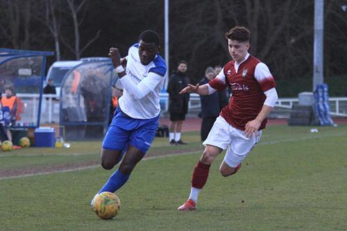 Enfields Junior Mubiayi (L) and Bognors Bradley Lethbridgex