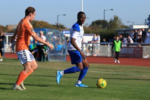 Braintrees Harry Donovan (L) and Enfields Ken Charles