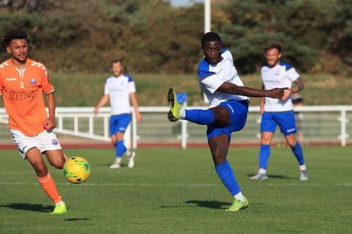 Enfields Junior Mubiayi shoots narrowly wide