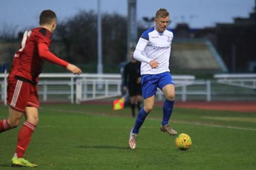 Enfields Joe Payne (R) and Regents Romario Dunne