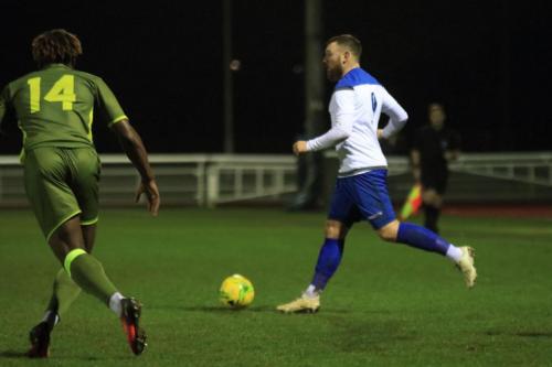 Enfields Billy Bricknell (R) and Carshaltons Christie Pattisson