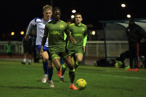 Enfields Joe Payne and Carshaltons Jerry Amoo and Bobby Price (R)