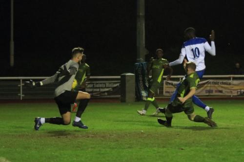 Muhammadu Faal gives Enfield the lead in the first minute