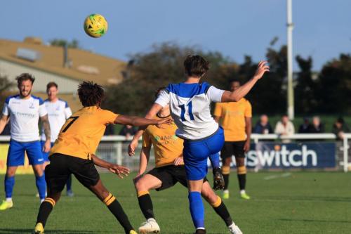Enfields Sam Youngs (11) crosses