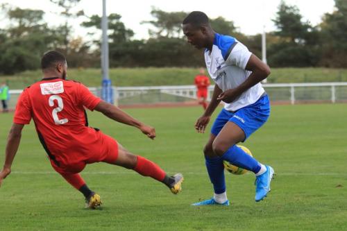 Mersthams Ellis Brown (L) and Enfields Ken Charlesx