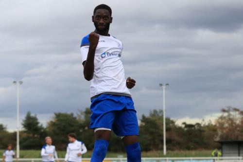Muhammadu Faal celebrates the second goal