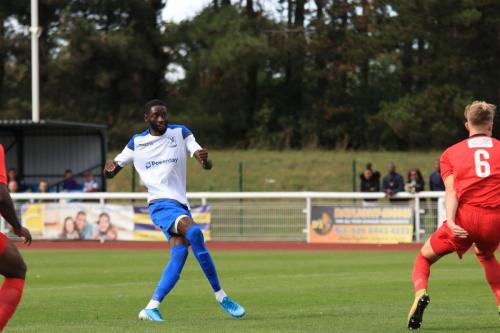 Muhammadu Faal shoots wide