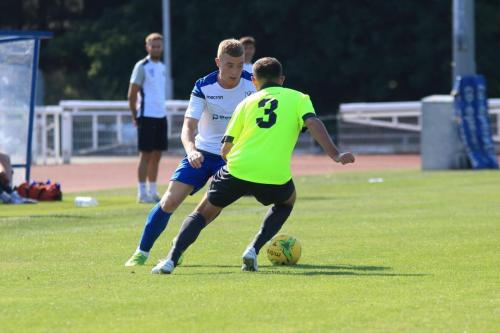 Enfields Sam Bantick (L) and Potters Bars Andy Lomas