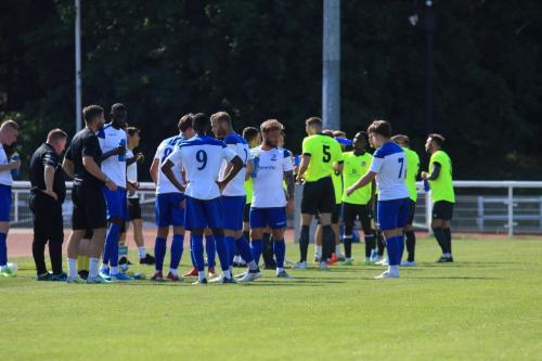 The scorching bank holiday temperatures led to a water break in the middle of each half