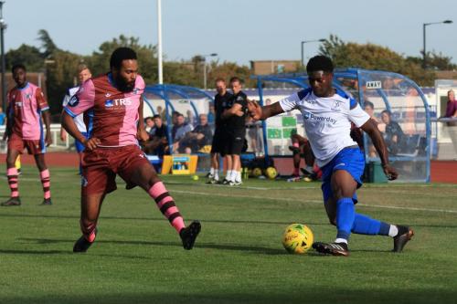 Enfields Charles Brown (R) and Casuals Ben Cheklit