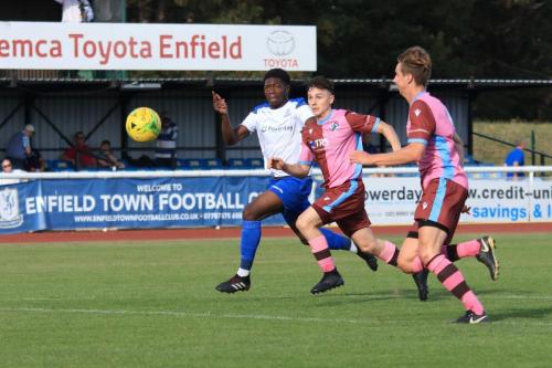 Enfields Charles Brown and Casuals Jack Tucker and Robert Jamison (R)