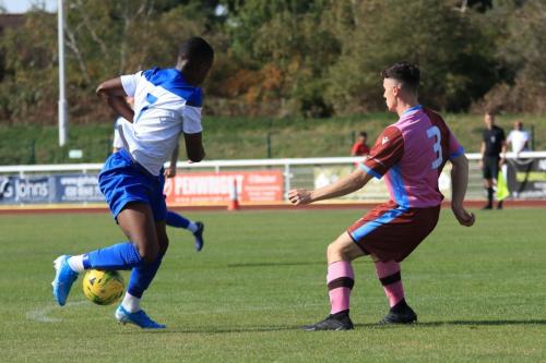 Enfields Ken Charles (L) and Casuals Jack Tucker