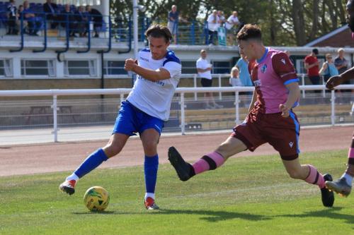 Enfields Sam Youngs (L) and Casuals Jack Tucker