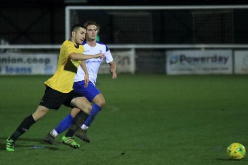 Broadfields Radu Stefanoaica (L) and Enfields Lewis King