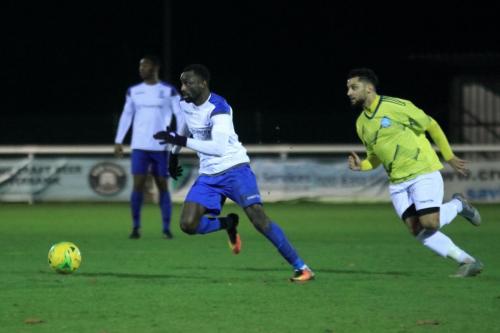 Enfields Bobson Bawling (L) and Staines Arif Hattabi
