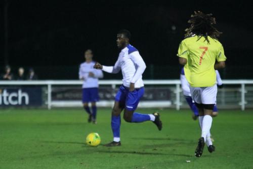Enfields Junior Mubiayi (L) and Staines Wraynel Hercules