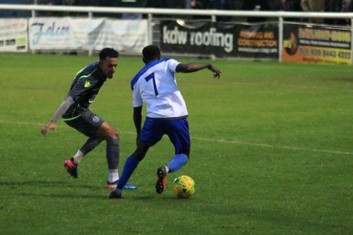 Enfields Bobson Bawling (7) runs at Jordan Williams