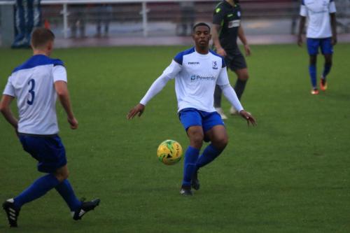 Enfields Joe Payne (L) and Jon Muleba