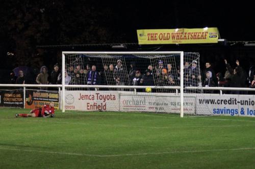 Muhammadu Faals outrageous lob from the left wing makes it 5-0