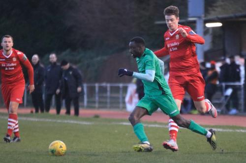 Enfields Bobson Bawling amd Hornchurchs Chris Dickson (L) and Sonny Dutton