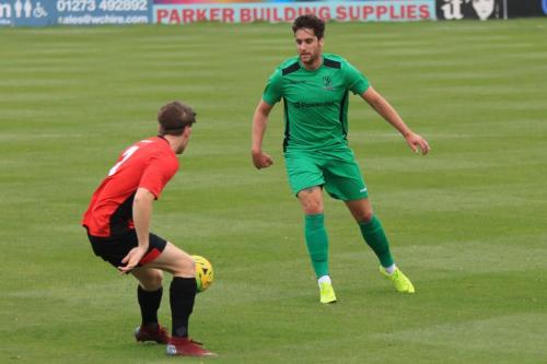 Enfields James Potton (R) and Lewes Kieron Pamment