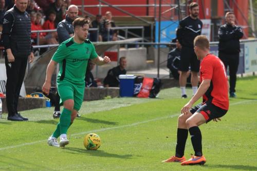 Enfields Lewis Taaffe (L) and Lewes Thomas Day
