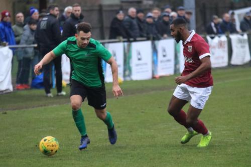 Enfields Lyle Della-Verde (L) and Potters Bars Dwight Pascalx