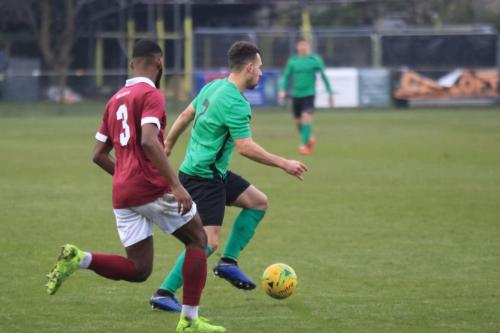 Enfields Lyle Della-Verde (green) and Potters Bars Dwight Pascalx