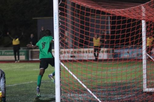 Muhammadu Faal celebrates his second goalx